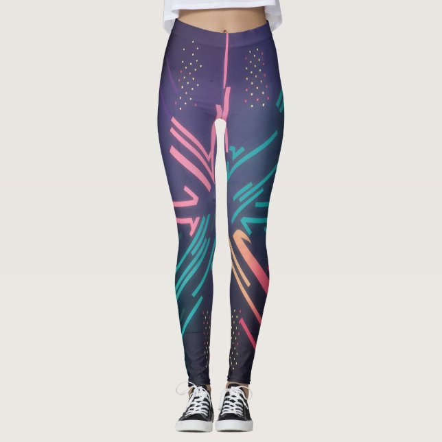 Leggings All-Over-Impressão (Frente)