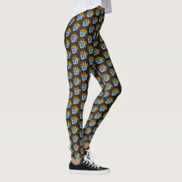 Leggings All-Over-Impressão de Fogo do Computador