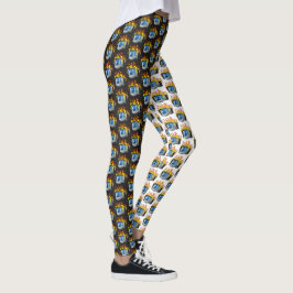 Leggings All-Over-Impressão de Fogo do Computador