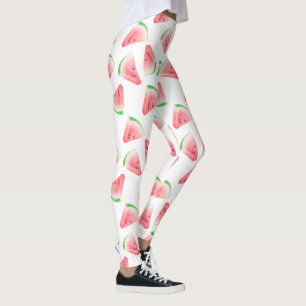 Leggings All-Over-Impressão de Padrão de Melancia 