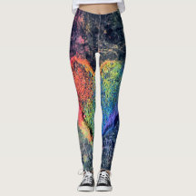 Leggings "All-Over-Impressão" do Coração Pintado