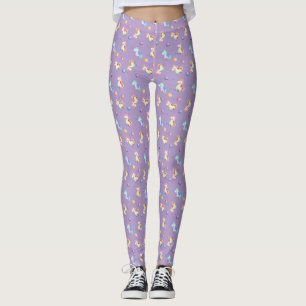 Leggings All-Over-Impressão do Rainbow Unicorn