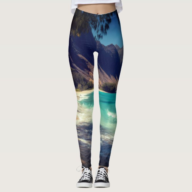 Leggings All-Over-Impressão, femininas (Frente)