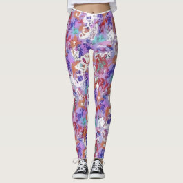 Leggings All-Over-Impressão, femininas