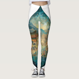 Leggings All-Over-Impressão, femininas