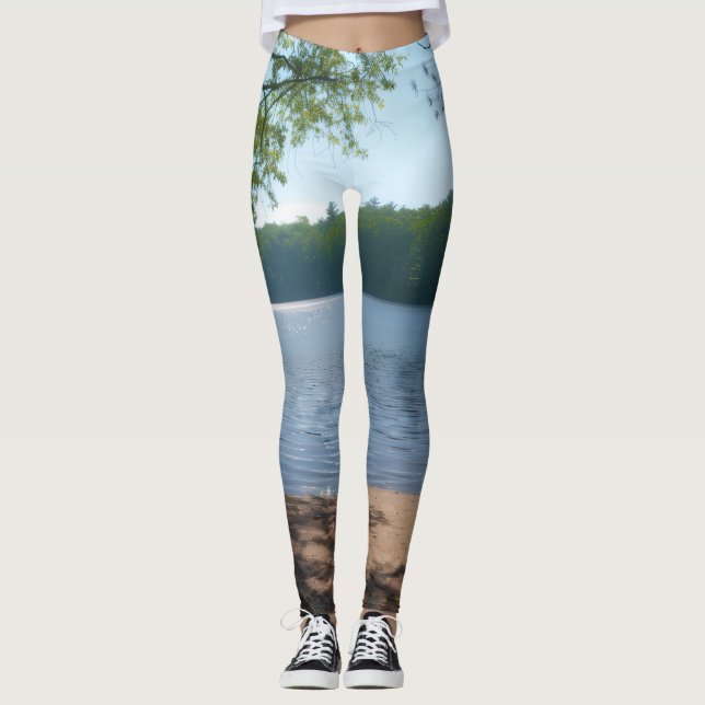 Leggings All-Over-Impressão, femininas (Frente)
