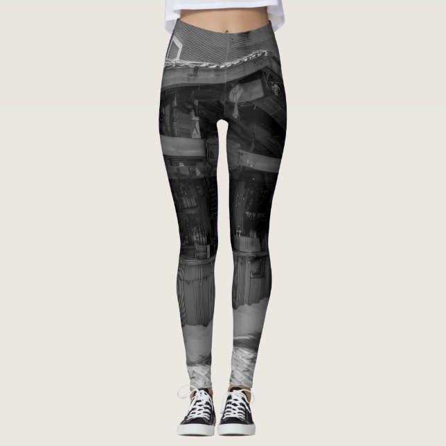 Leggings All-Over-Impressão, femininas (Frente)