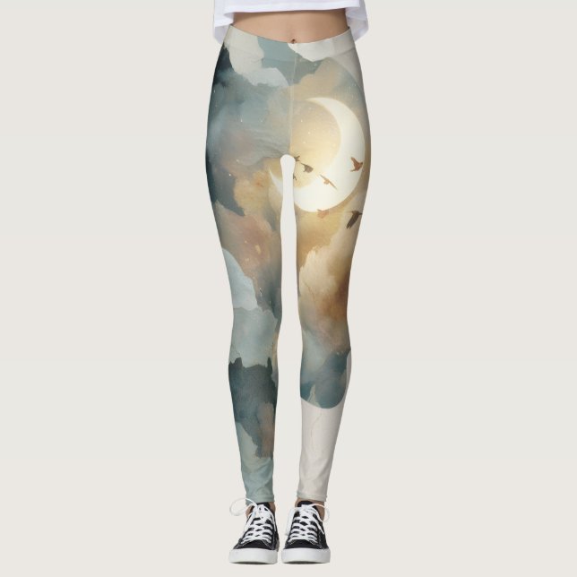 Leggings All-Over-Impressão, femininas (Frente)