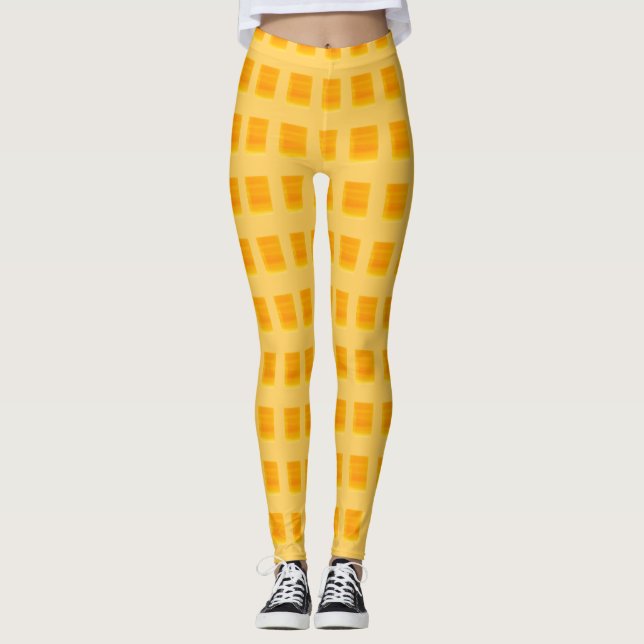 Leggings amarelas Ouros modernas verificadas (Frente)
