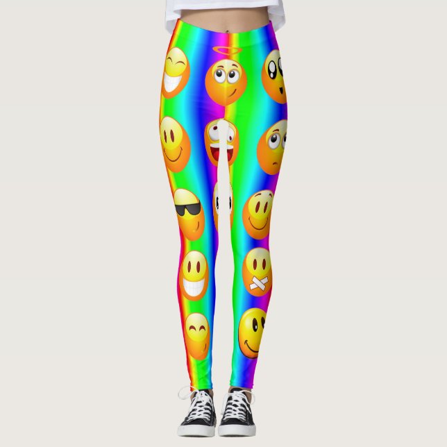 leggings arco-íris (Frente)
