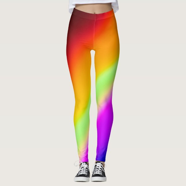 Leggings Arco-Íris Luz Prisma Unisex (Frente)