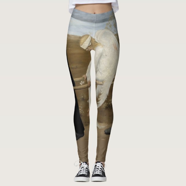 Leggings artísticas "Anjo Ferido" de Simberg (Frente)