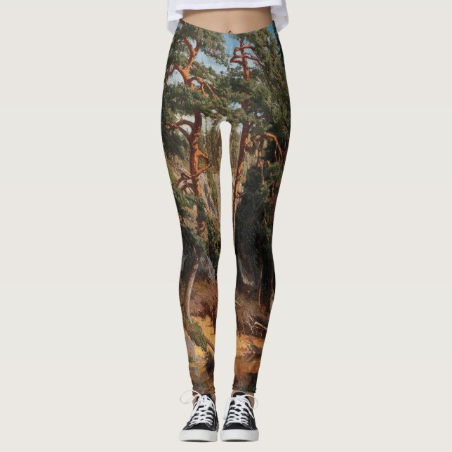 Leggings artísticas "Na Floresta" (Frente)
