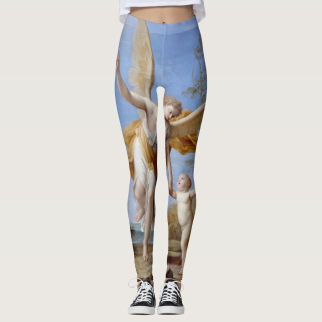 Leggings artísticas "The Guardian Angel" (Frente)