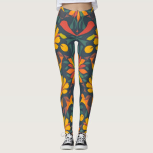 Leggings Artísticas Vibrantes - Decor Doméstico Se