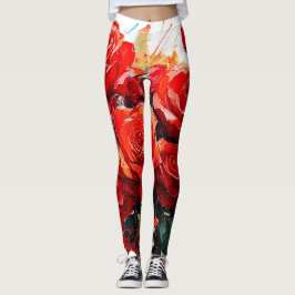 Leggings - As Rosas vermelhas