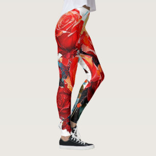 Leggings - As Rosas vermelhas