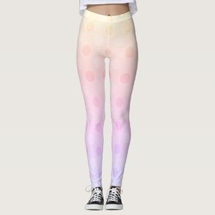 leggings ativas de ponto pastel