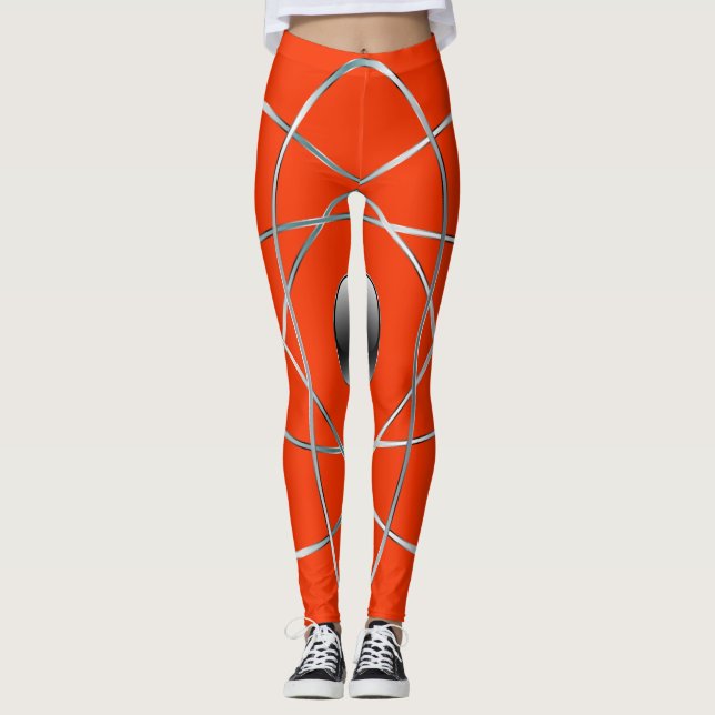 Leggings Atômicas Laranja (Frente)