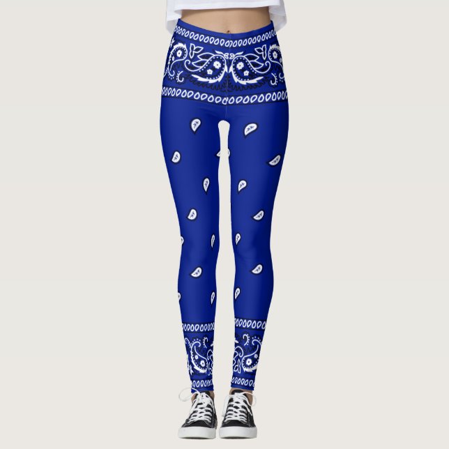 Leggings azuis Bandana L.A. (Frente)