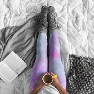 Leggings azuis cor-de-rosa magicas do Unicorn