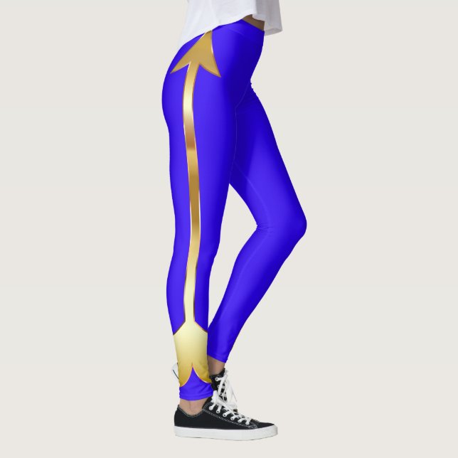 Leggings Azuis de Seta Dourada (Direita)