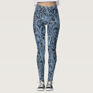 Leggings azuis são lisonjeiras e divertidas