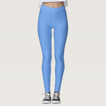 Leggings Azul Céu, Presente Esportivo Sem Costura