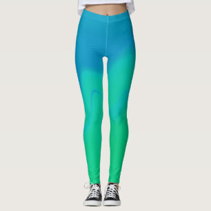 Leggings ~ azul e verde