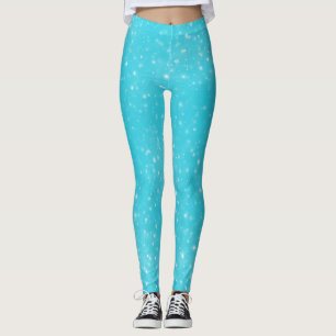 Leggings Azure Blue Modern Star Bonito