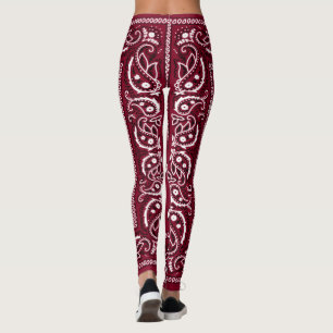 Leggings Bandana Burgundy