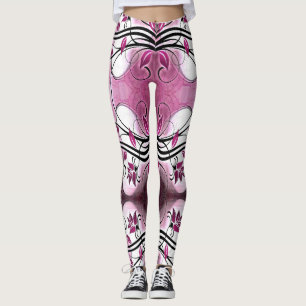 Leggings batik abstrato motif roxo