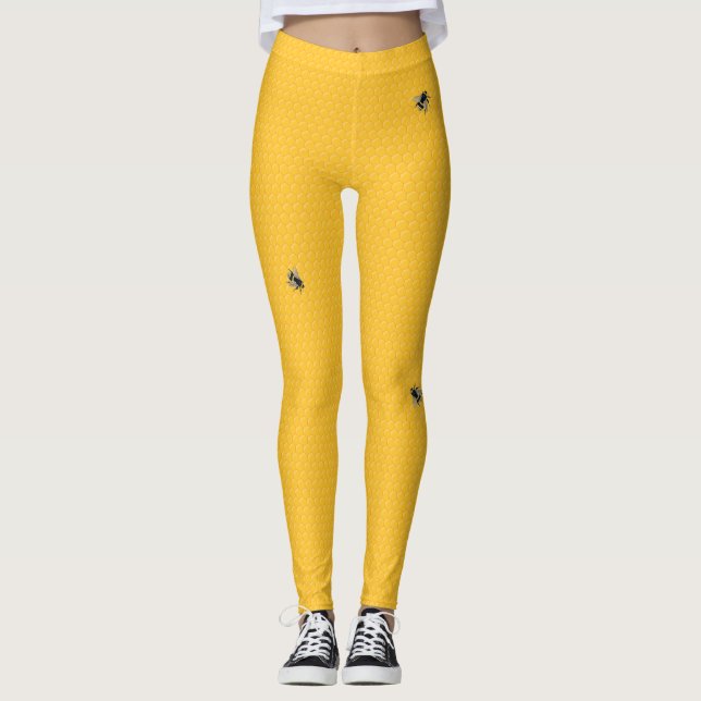 Leggings - Bee Honeycomb2 (Frente)