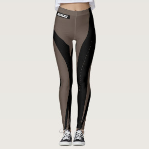 Leggings Black & Brown, de mulheres