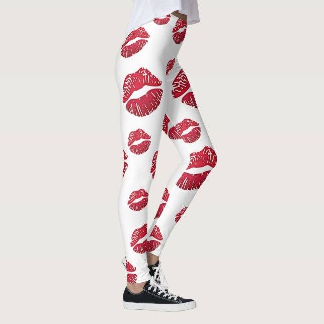leggings blanco con besos (Direita)
