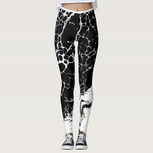  Leggings blanco y negro (Frente)