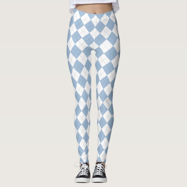 Leggings Blue Argyle (Frente)