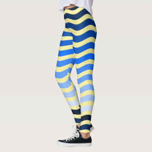 Leggings Blue Beach Waves