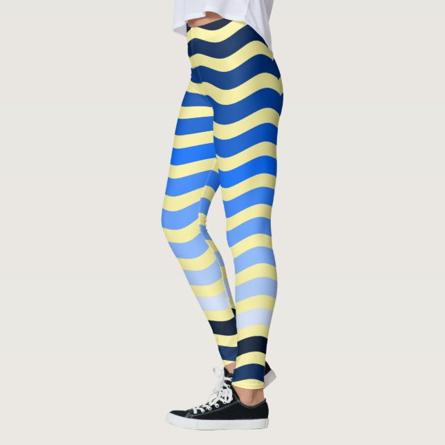 Leggings Blue Beach Waves (Esquerda)