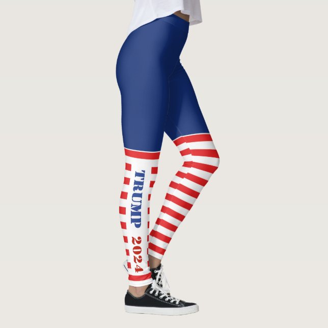 Leggings Blue & Red Stripes Trump 2024 (Direita)
