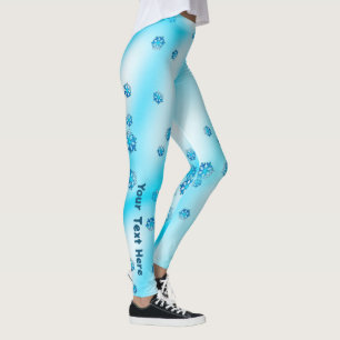 Leggings Blue Snowflakes