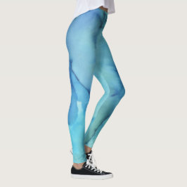 Leggings Blue Tie-Die
