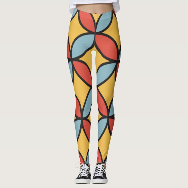Leggings Bold de Padrão de IU Inspiradas na Tecnol (Frente)