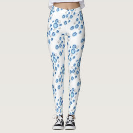 Leggings - Bolhas em Azul