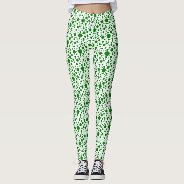 Leggings Bolinhas verdes (Frente)