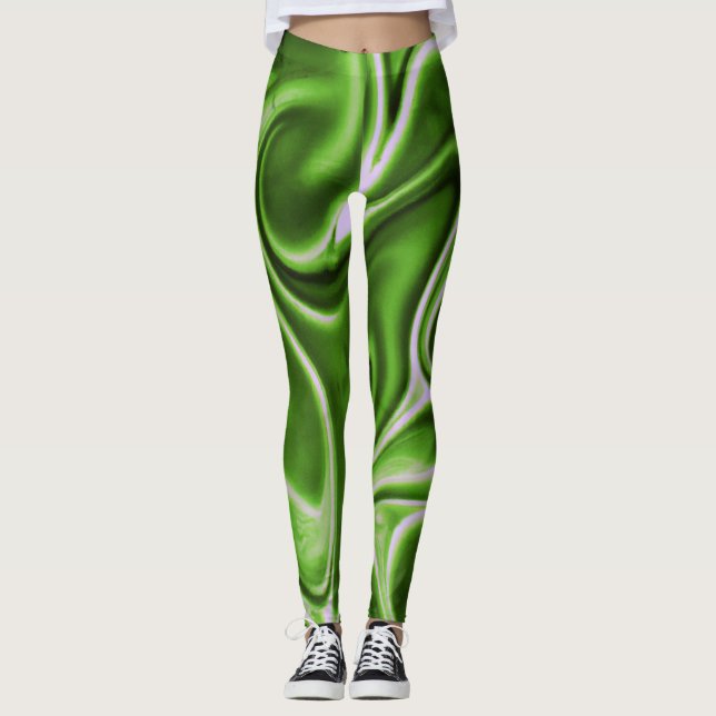 Leggings bonitas de abstrato art (Frente)