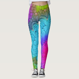 Leggings bonitas de abstrato art