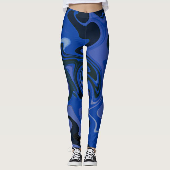 Leggings bonitas de abstrato art (Frente)