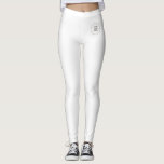 Leggings brancas Adicione seu nome Texto Enviar lo<br><div class="desc">Adicione Seu Nome De Texto Logotipo Leggings Brancas Modernas Elegantes De Modelo.</div>