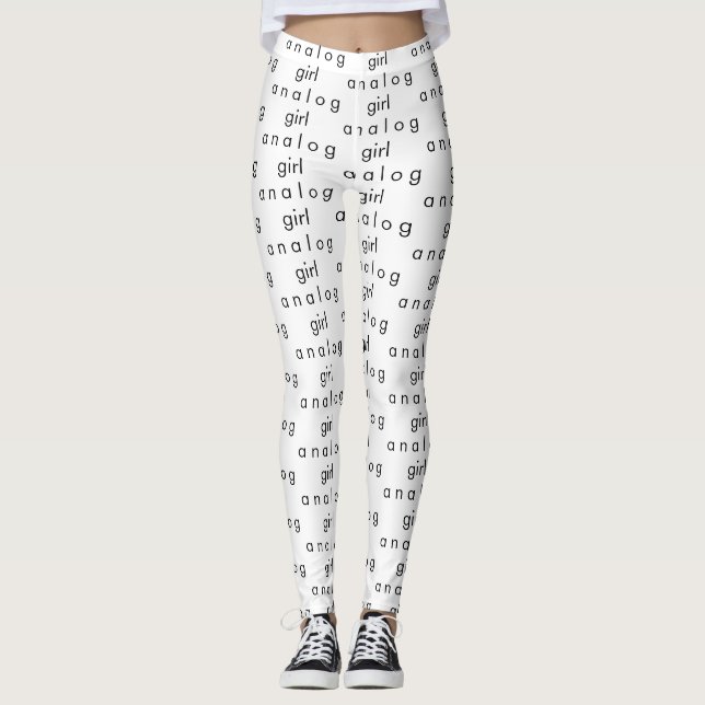 Leggings Brancas Analog Girl (Frente)